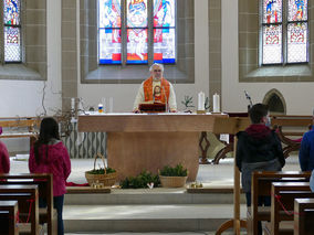 Palmsontag in St. Crescentius - Beginn der Heiligen Woche (Foto: Karl-Franz Thiede)